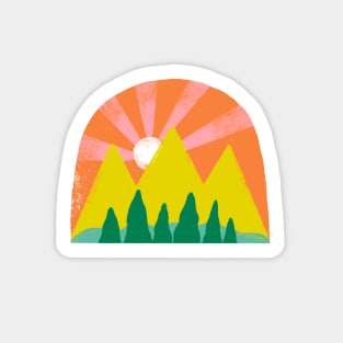 Mountain Sunset Sticker